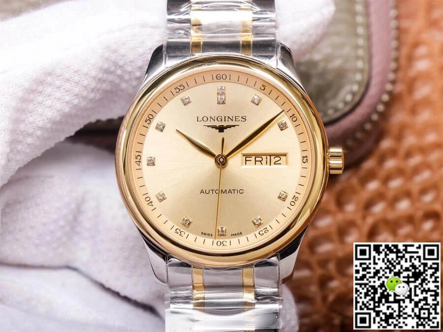 Longines Master Collection L2.755.5.37.7 KY factory 1:1 Best Edition Replica Watch Diamond Bezel